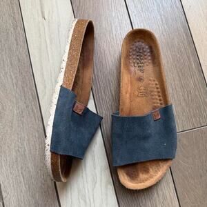 Biostep genuine leather slide sandals
